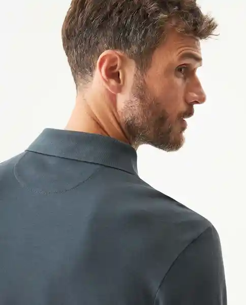 Camiseta Polo Long-Sleeved Gris Cantal Medio Talla XL Chevignon