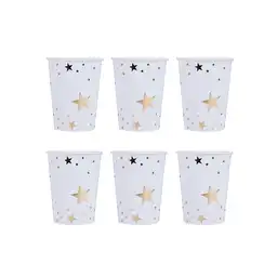 Set Vaso de Papel Oro Miniso