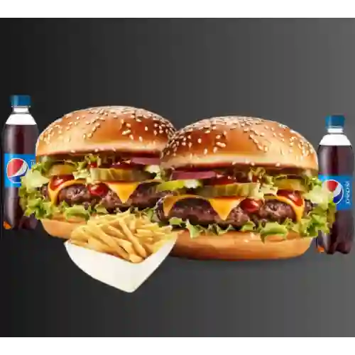 Duo Burguer Americano + Papas