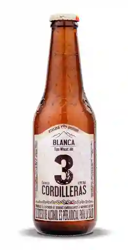 3 Cordilleras Cerveza Artesanal Premium Blanca