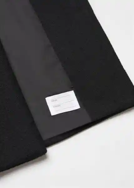 Abrigo Black Negro Talla 13 Niñas Mango