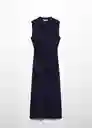 Vestido Forest-A Azul Noche Talla S Mujer Mango