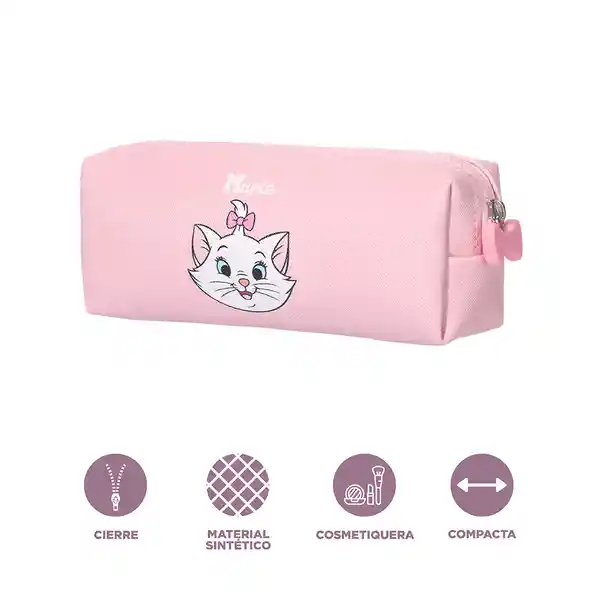 Cosmetiquera Rectangular Disney Cat Colección Marie Rosa Miniso