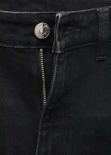 Jean Newmom Tejano Negro Talla 38 Mujer Mango