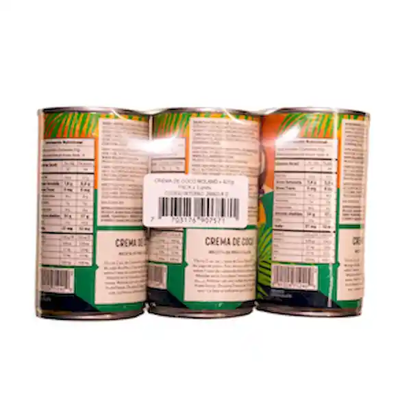 Roland Pack de Crema de Coco 3 Und