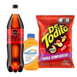 Combo Electrolit + Coca-Cola Zero + Detodito Bbq