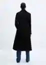 Abrigo Linda Negro Talla M Mujer Mango