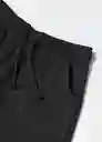 Short Lea Negro Talla 12 Niñas Mango