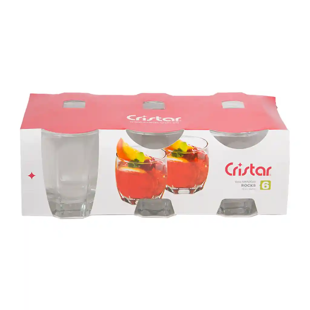 Cristar Vaso X6 Amadeus Rocks 11.3/4Oz