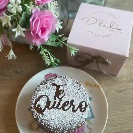 Mini brownie melcochudo - te quiero