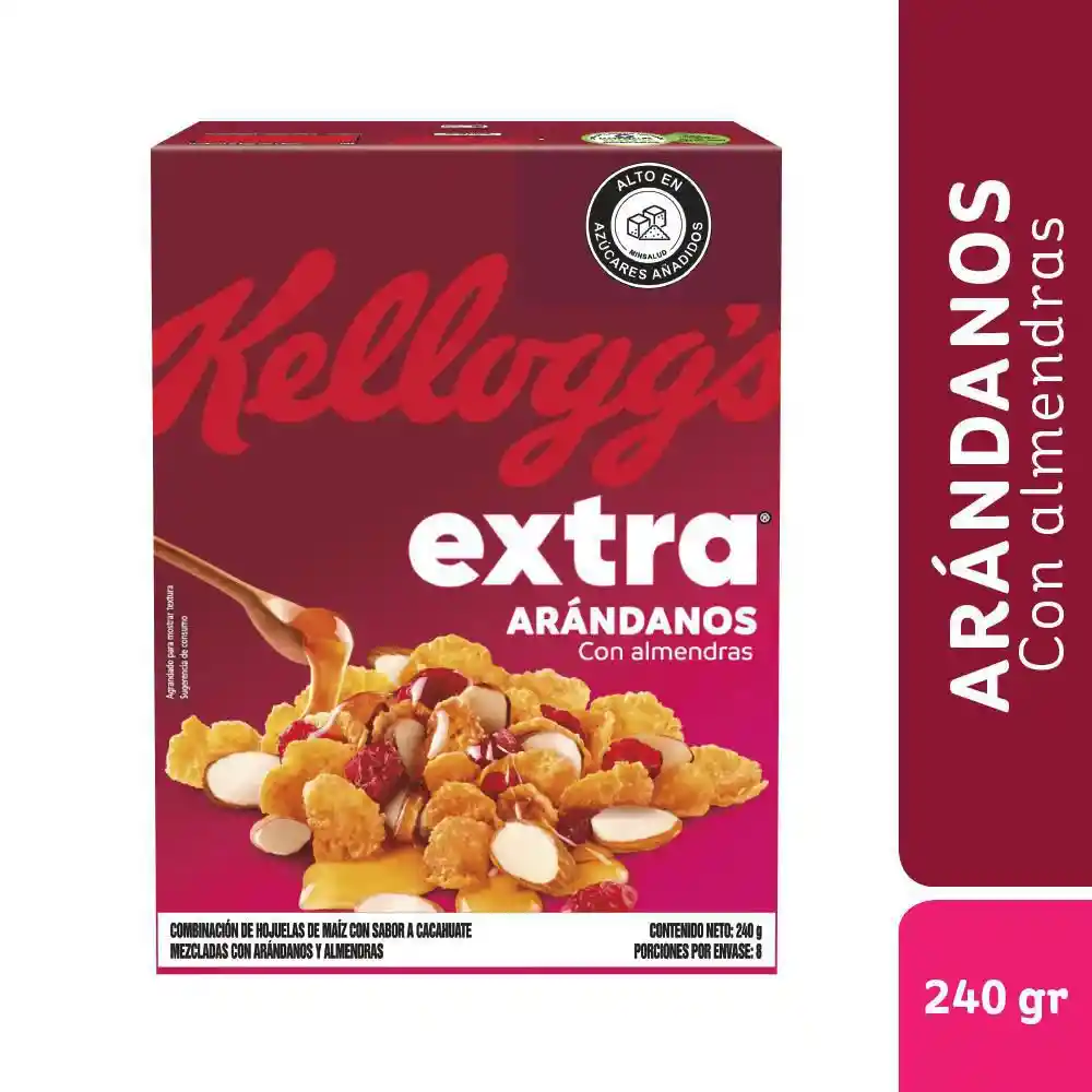  Kelloggs Cereal Extra Arandano Con Almendra 