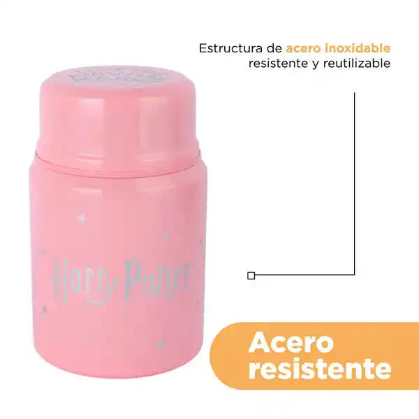 Recipiente Para Alimentos Serie Harry Potter Hagrid Rosa Miniso