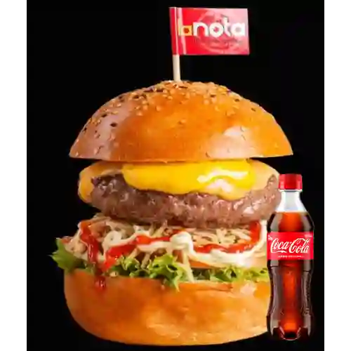 Combo Hamburguesa 1/2 Libra Carne +Cocacola Orig 400ml