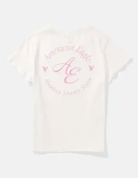 Camiseta Mujer Blanco Talla Medium American Eagle 03009462