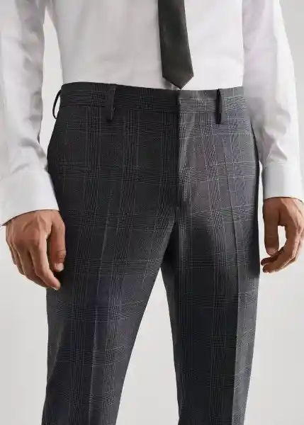 Pantalón Paulo Ceniza Talla 36 Hombre Mango