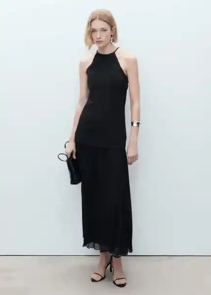 Vestido Tina Negro Talla XS Mujer Mango
