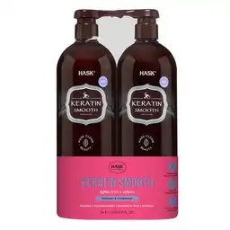 Hask Keratin Protein Champú + Acondicionador Suavizante