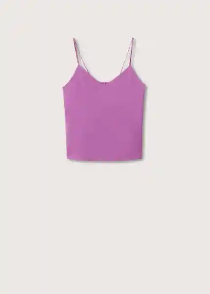 Top Magnum Lila Talla M Mujer Mango