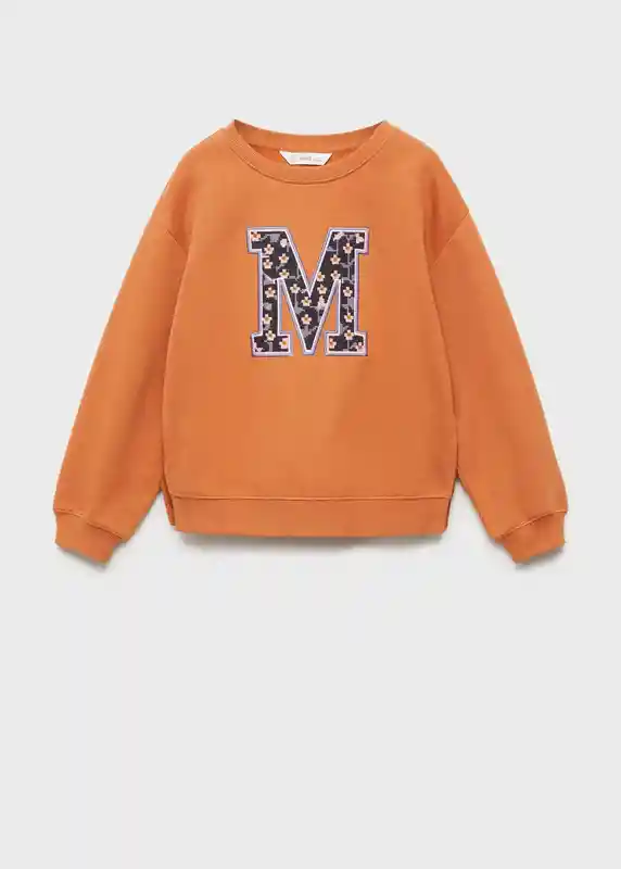 Sudadera Eme Caldero Talla 08 Niñas Mango