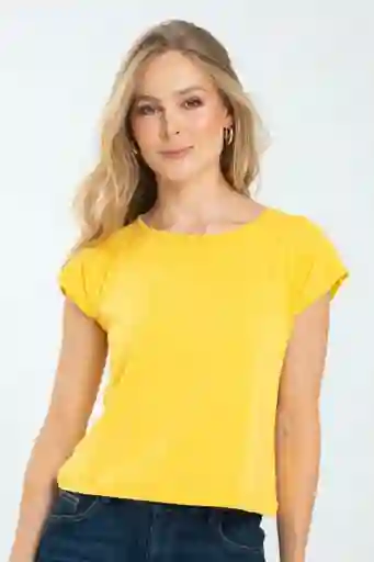 Camiseta Libby Color Amarillo Puro Talla S Ragged