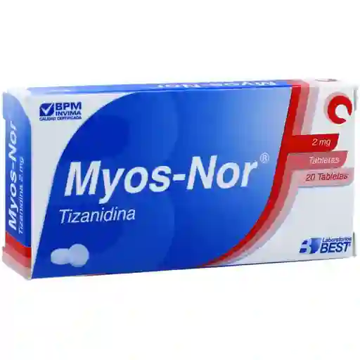 Myos-Nor Tizanidina (2 mg)