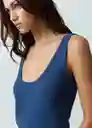 Blusa Tejido Mujer Azul Cetaceo Talla S Naf Naf