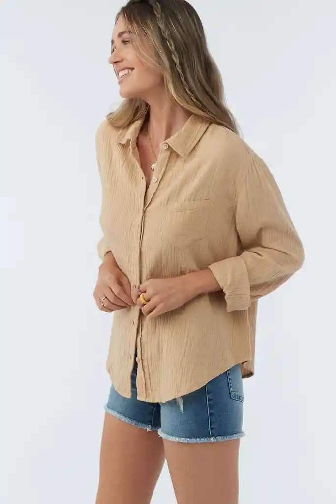 Camisa Manga Larga Leni Mujer