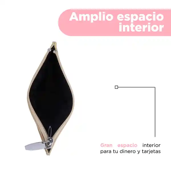 Monedero Con Cierre Simple y Elegante Amarillo Miniso