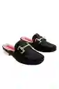 Zueco Plano Negro Chiara