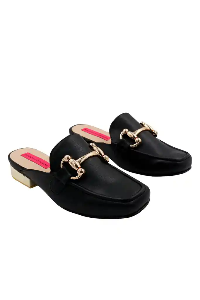 Zueco Plano Negro Chiara