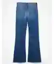 Jean Low Rise Baggy Flare Azul Talla 6 Regular American Eagle