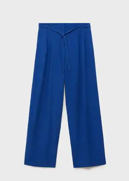 Pantalón Bonnie Azul Talla 40 Mujer Mango