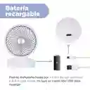 Ventilador de Escritorio 1200mah Blanco 20 x 25 cm Miniso