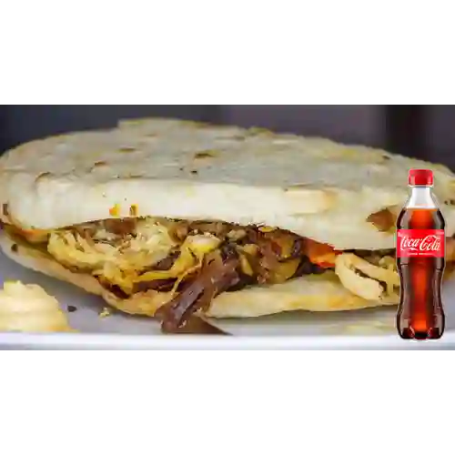Combo Arepa Mixta + Coca Cola Original 400 ml