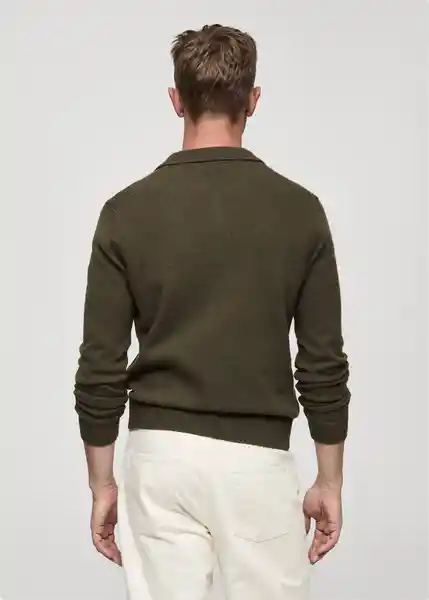 Jersey Lotuss Khaki Talla S Hombre Mango