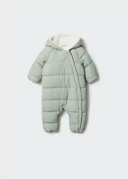 Abrigo Anorak Teddyl5 Verde Pastel Talla 61 Niños Mango