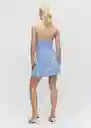 Vestido Sea Azul Talla L Mujer Mango