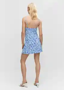 Vestido Sea Azul Talla L Mujer Mango