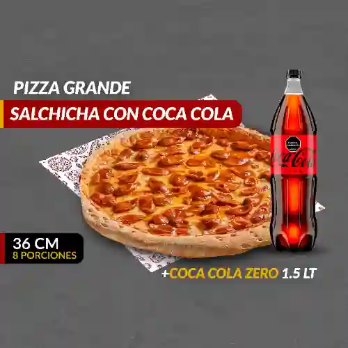 Pizza Salchichas Coca Cola (g)+ Gs 1,5l
