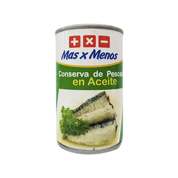 Mas x Menos Sardina Aceite Vegetal