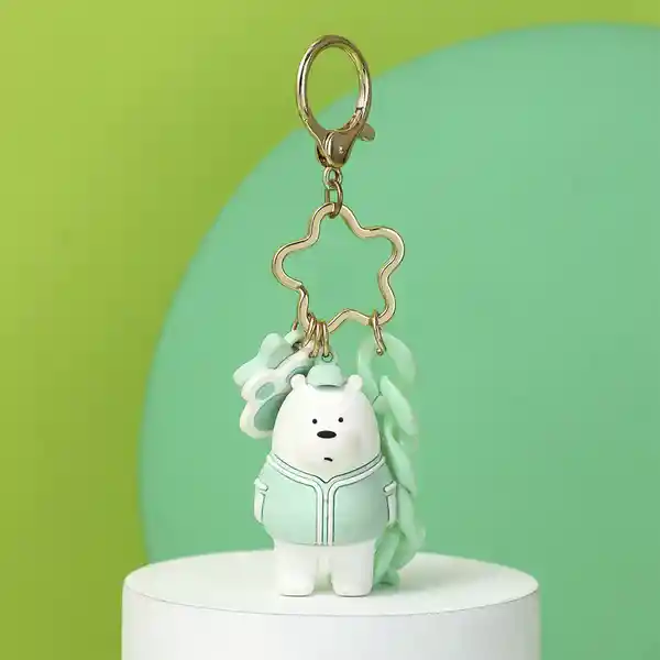 Miniso Llavero 3D de Oso Polar Osos Escandalosos