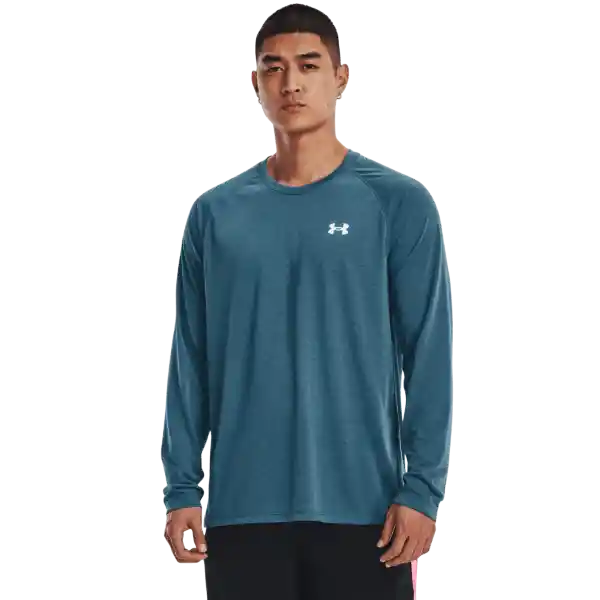 Under Armour Camiseta Streaker Long Sle Hombre Azul Talla MD