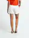 Short Nabila Mujer Crudo Marfil Claro Talla 4 - 459E305 Naf Naf