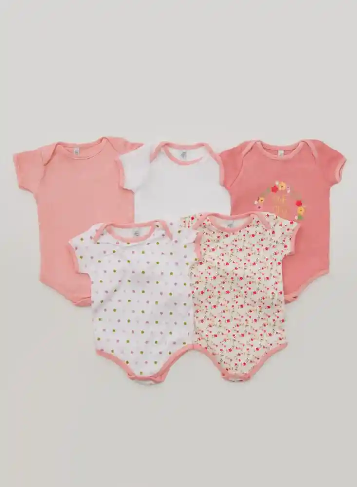 Body Manga Corta Niña X5 6/9 Meses-estamp 1