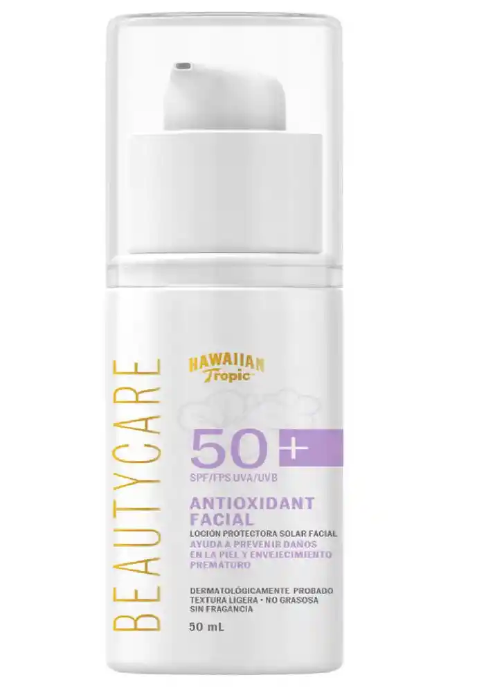 Loción Proctectora Solar Facial Hawaiian Tropic Laht Beutycare Spf50/spf Uva/uvb (50 Ml)