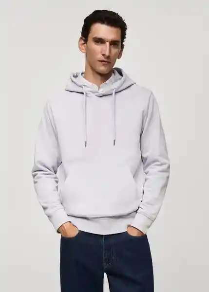 Sudadera Bone Lila Talla XL Hombre Mango