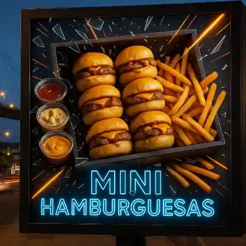 Mini Hamburguesas 8 Unidades