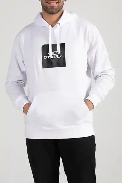 ONeill Buzo Hoodie Cube Masculino Blanco Talla S