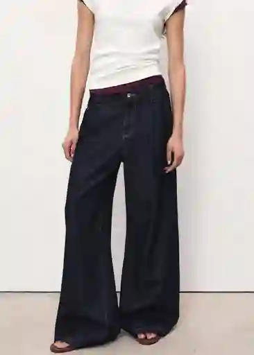 Jean Ona Tejano Oscuro Talla 42 Mujer Mango