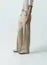 Pantalón Mujer Beige Humus Medio 6 531G370 Naf Naf